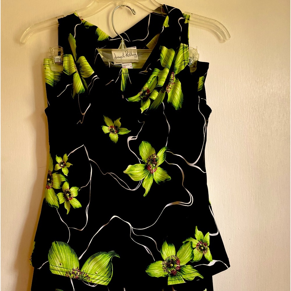 Classic Joseph Ribkoff top and skirt.